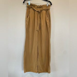 Thread and Supply Pants Women's Size M Paperbag Boho Roasted Pecan Wide Leg